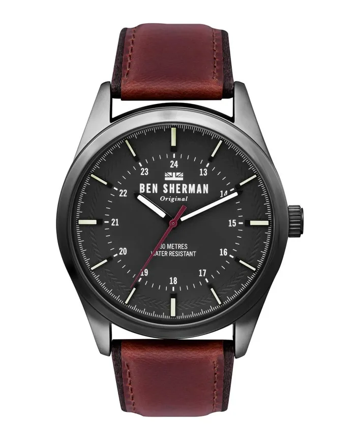 Ben Sherman Watches Men Spitalfields Outdoor Watch 8211 BrownGreyGun