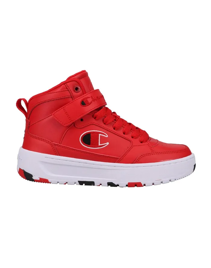Big Kids039 Drome Hi ScarletWhiteBlack Scarletwhiteblack Kids Champion Court