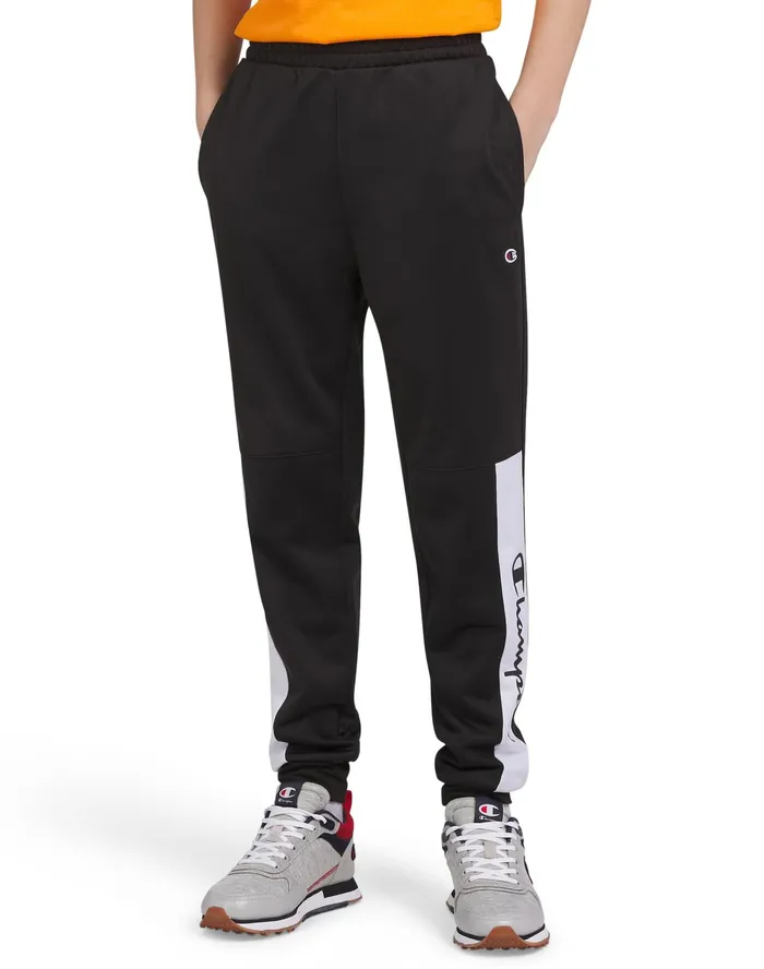 Big Kids039 Pieced Jogger Pants 24034 Black Kids Champion Pants