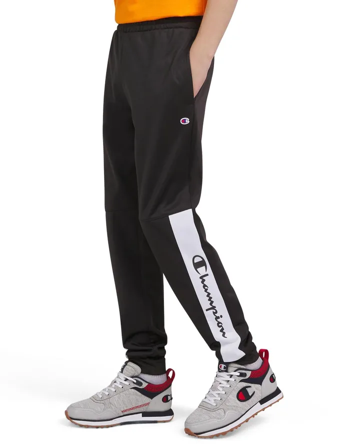 Big Kids039 Pieced Jogger Pants 24034 Black Kids Champion Pants
