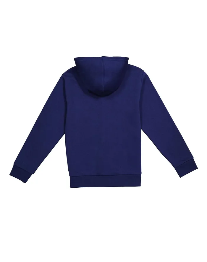 Big Kids039 Powerblend FullZip Hoodie Classic Script Logo Athletic Navy Kids Champion Hoodies and Sweatshirts