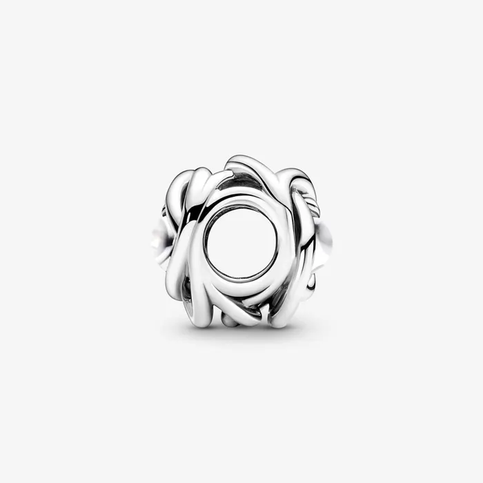 Birthstone Charms Women Pandora June Birthstone Eternity Circle Charm White