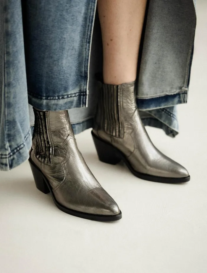 Bobbies Ankle Boots Dakota Cosmic Silver 8211 Women