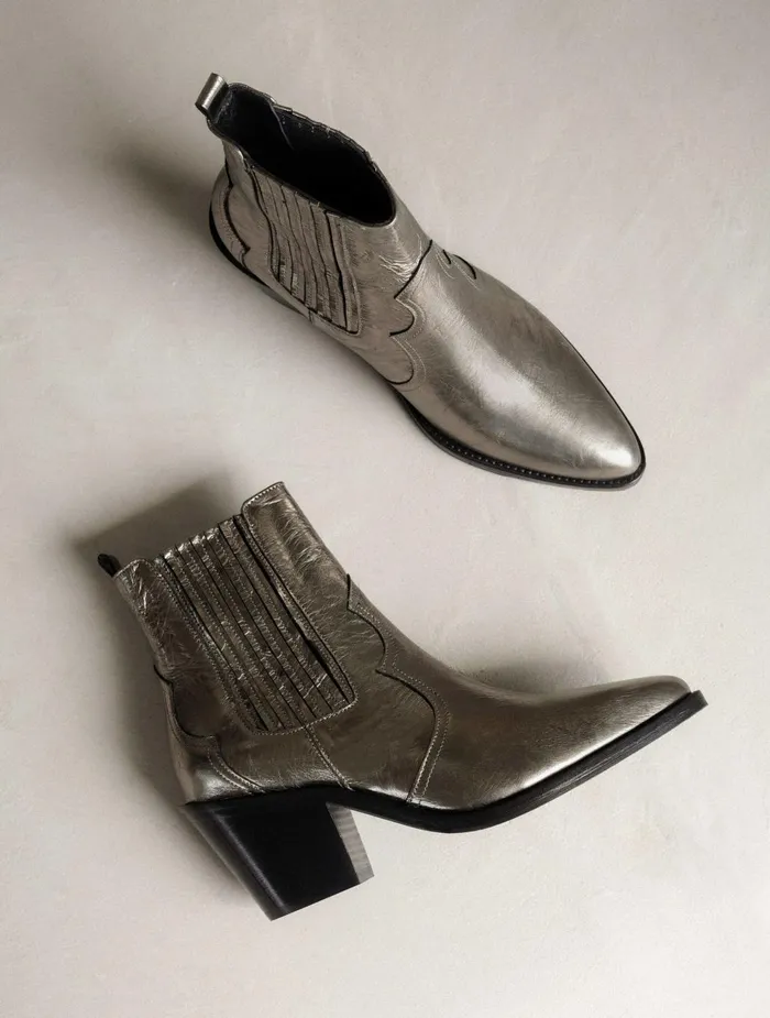 Bobbies Ankle Boots Dakota Cosmic Silver 8211 Women