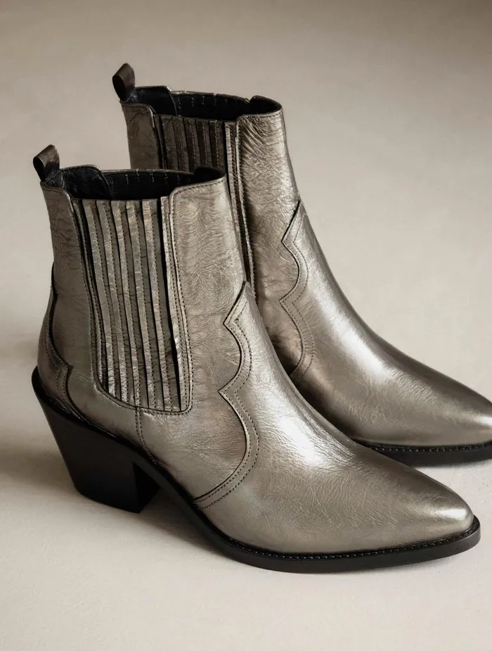Bobbies Ankle Boots Dakota Cosmic Silver 8211 Women