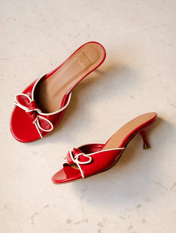 Bobbies Heeled Sandals Sophia Lipstick 8211 Women