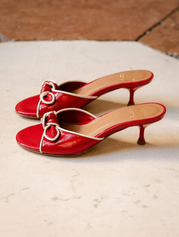 Bobbies Heeled Sandals Sophia Lipstick 8211 Women