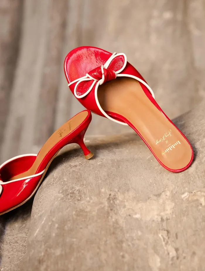 Bobbies Heeled Sandals Sophia Lipstick 8211 Women