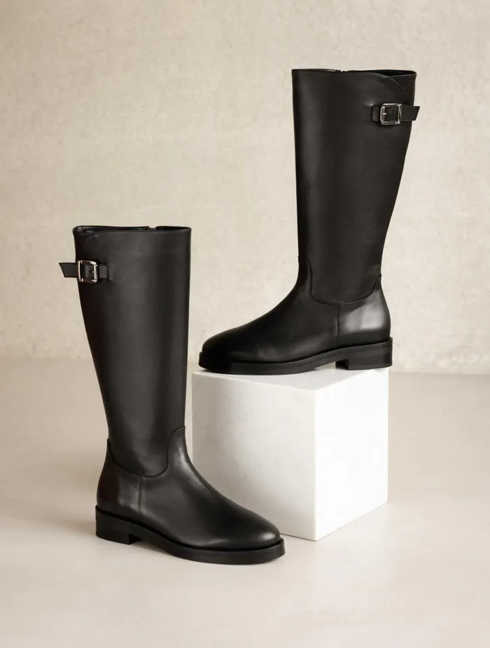 Bobbies Knee High Boots Jade Passion Black 8211 Women
