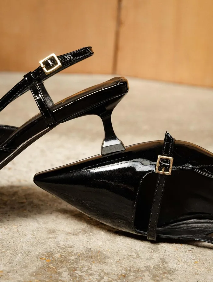 Bobbies Pumps and Mary Janes Reem Lacquered Black 8211 Women