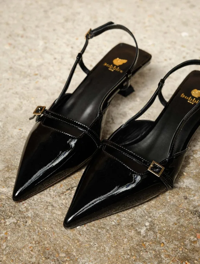 Bobbies Pumps and Mary Janes Reem Lacquered Black 8211 Women