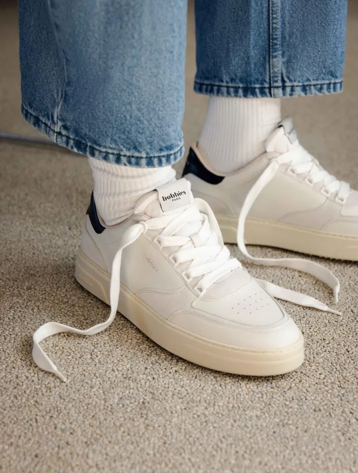 Bobbies Sneakers Thanassi Off White and Ink 8211 Men