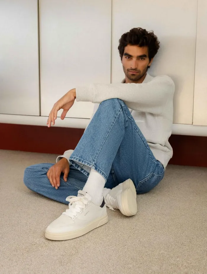 Bobbies Sneakers Thanassi Off White and Ink 8211 Men