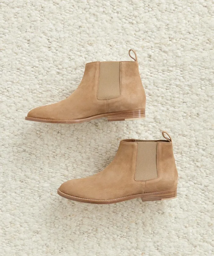 Boots Women Jenni Kayne Suede Chelsea Boot Dark Sand