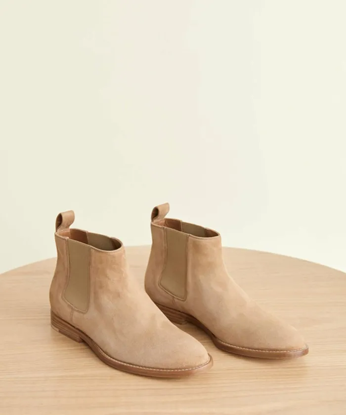 Boots Women Jenni Kayne Suede Chelsea Boot Dark Sand