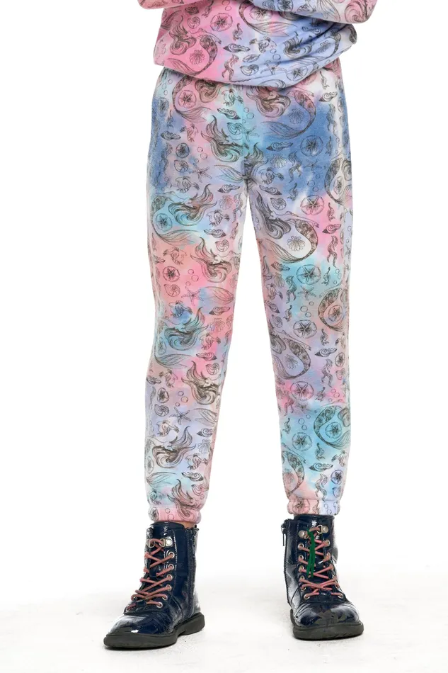 Bottoms Chaser Brand Girls Disney The Little Mermaid Tie Dye Little Mermaid Pants Bottoms Chaser Brand Girls Disney The Little Mermaid Tie Dye Little Mermaid Pants