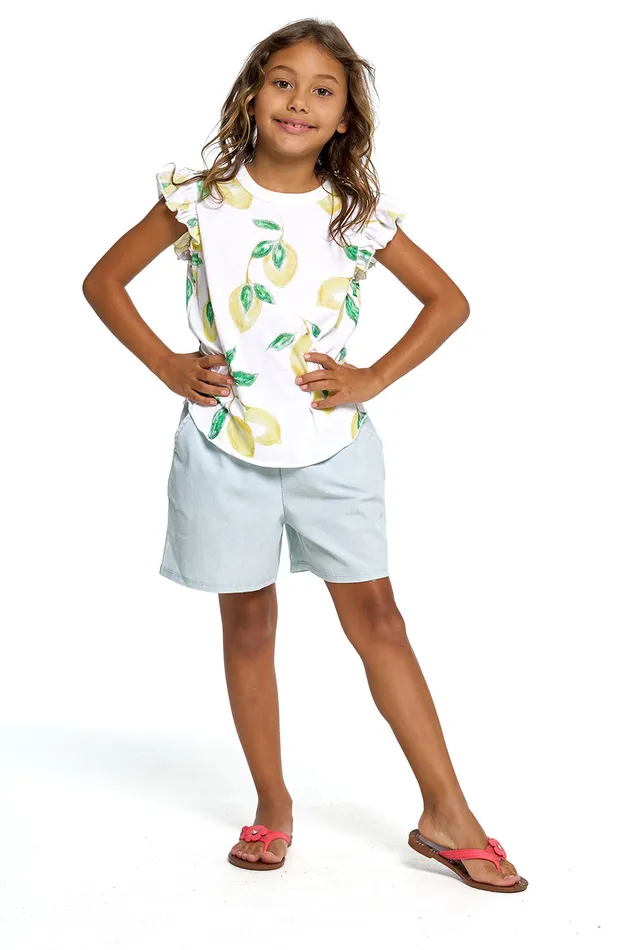 Bottoms Chaser Brand Girls Heirloom Wovens Flouncy Shorts Bottoms Chaser Brand Girls Heirloom Wovens Flouncy Shorts