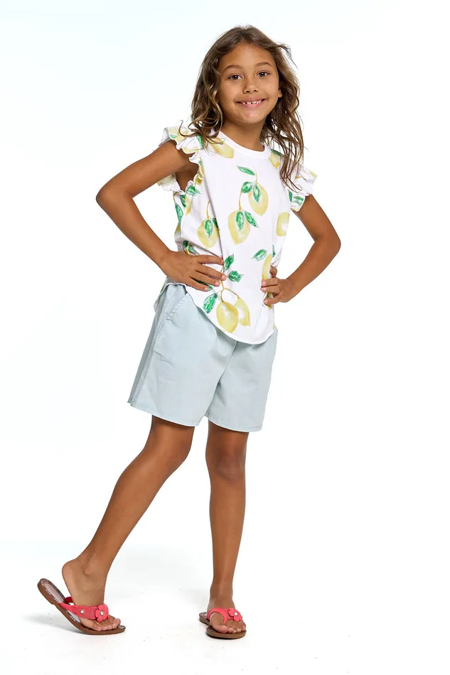 Bottoms Chaser Brand Girls Heirloom Wovens Flouncy Shorts Bottoms Chaser Brand Girls Heirloom Wovens Flouncy Shorts