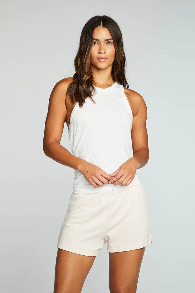 Bottoms Chaser Brand Womens Slub French Terry Shirred Easy Shorts With Side Slits