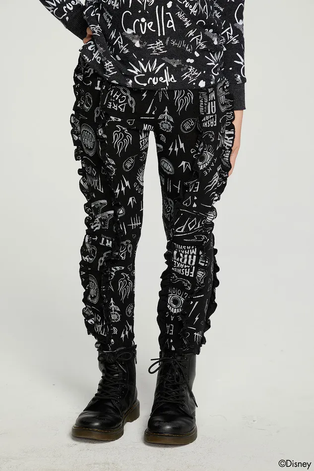 Bottoms Girls Chaser Brand Disney Cruella De Vil Sketched Out