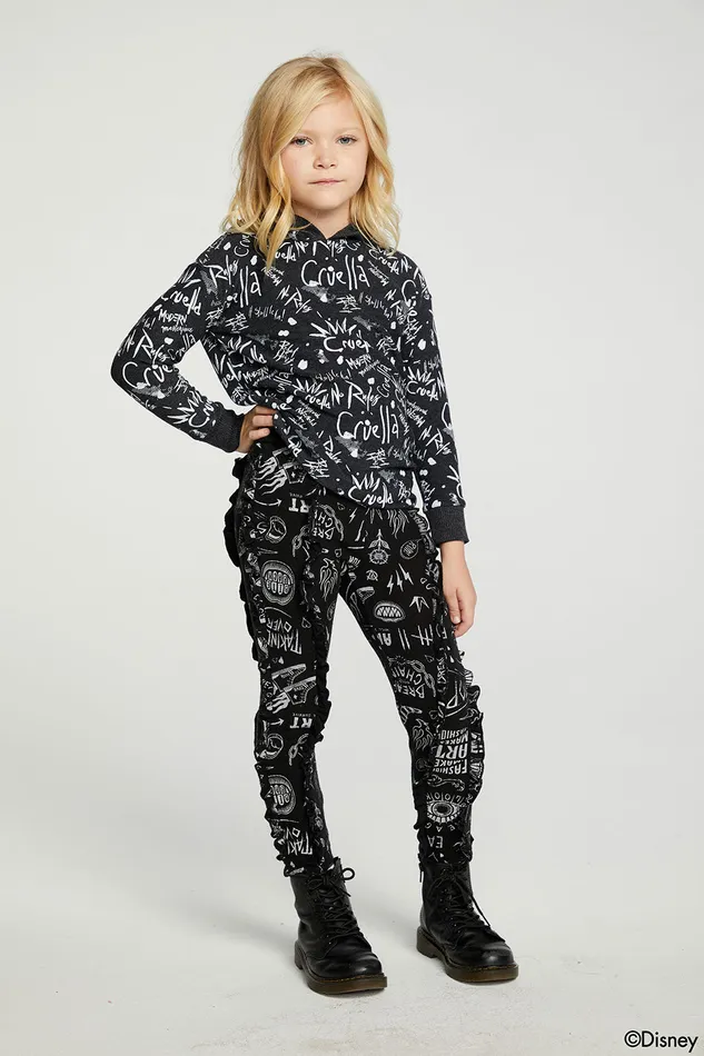 Bottoms Girls Chaser Brand Disney Cruella De Vil Sketched Out