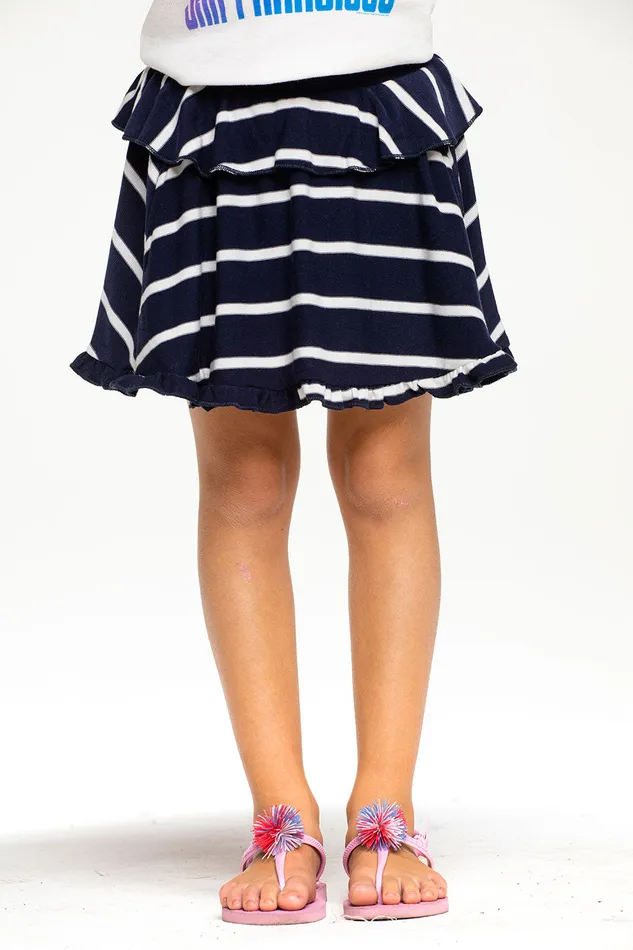 Bottoms RPET Cozy Knit Ruffle Skort 8211 Chaser Brand Girls
