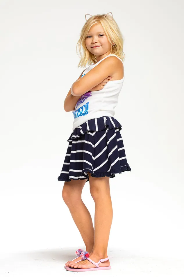 Bottoms RPET Cozy Knit Ruffle Skort 8211 Chaser Brand Girls