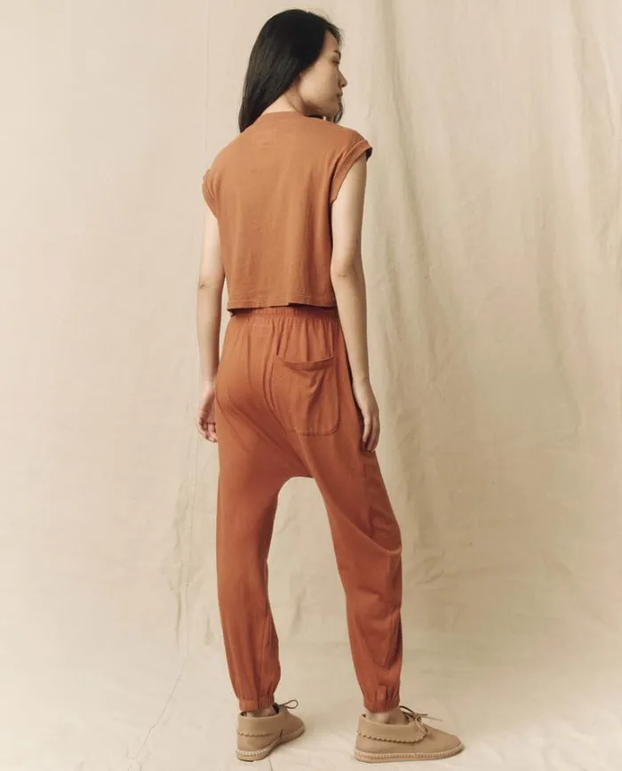 Bottoms Women039s The Great The Jersey Jogger Pant Canyon