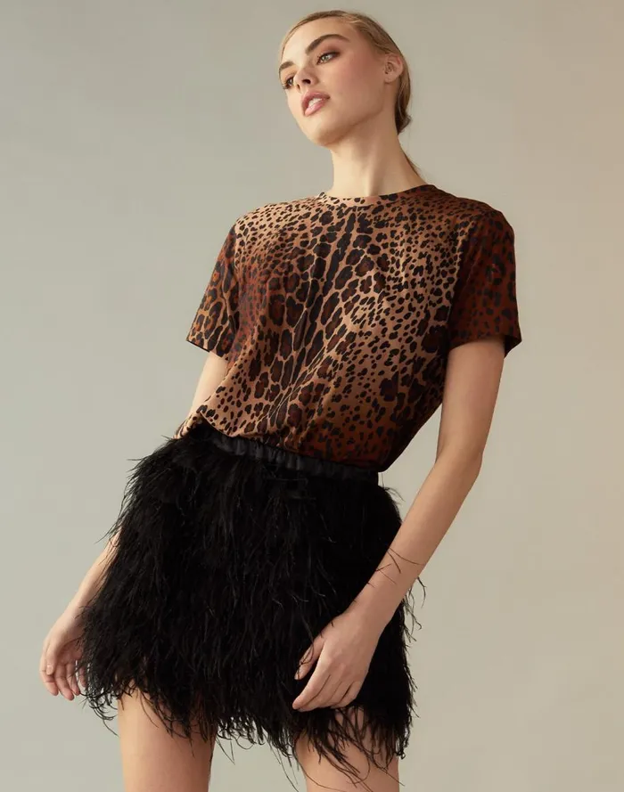Bottoms Women Cynthia Rowley Feather Skirt