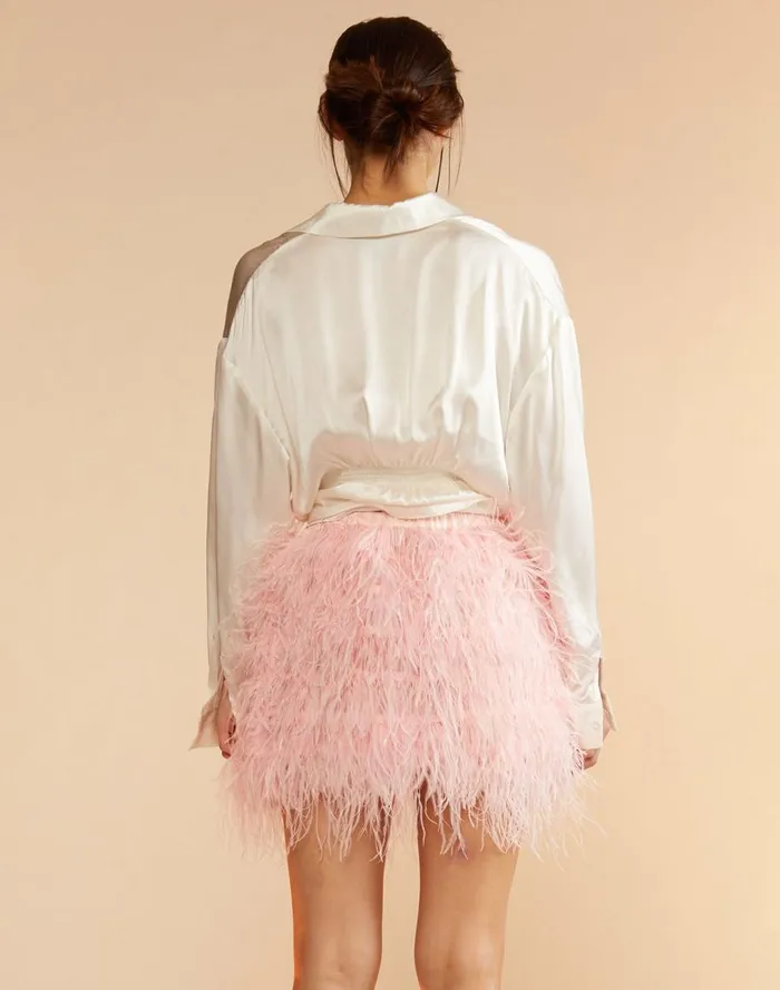 Bottoms Women Cynthia Rowley Feather Skirt