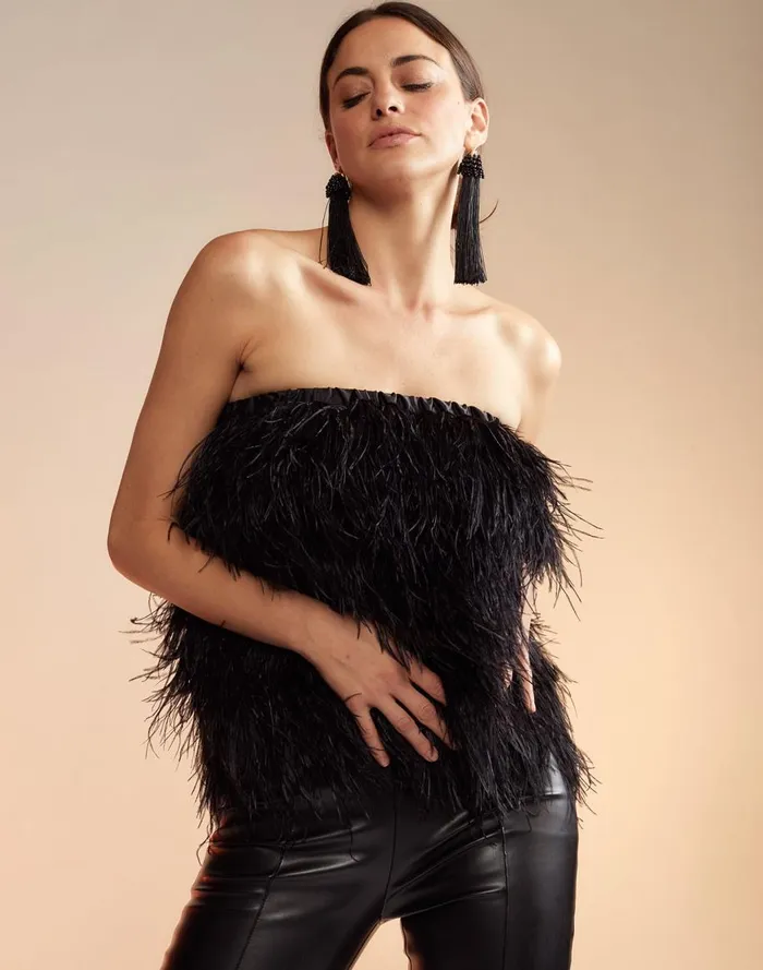 Bottoms Women Cynthia Rowley Feather Skirt