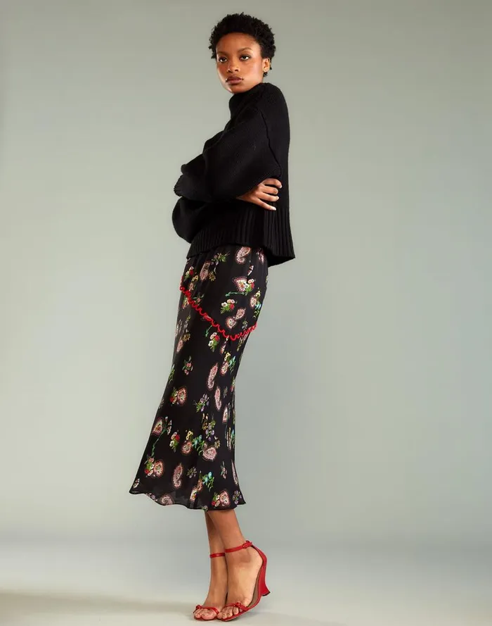 Bottoms Women Cynthia Rowley Midnight Garden Skirt