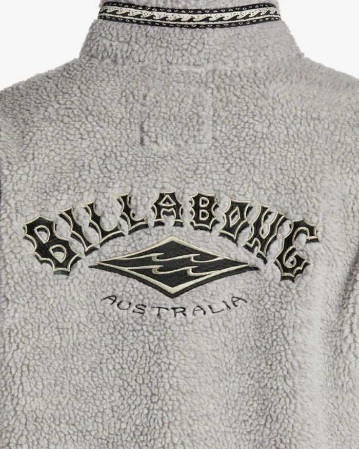 Boundary Tombstone MockNeck Sweatshirt Oatmeal Heather Men Billabong Hoodies and Fleece