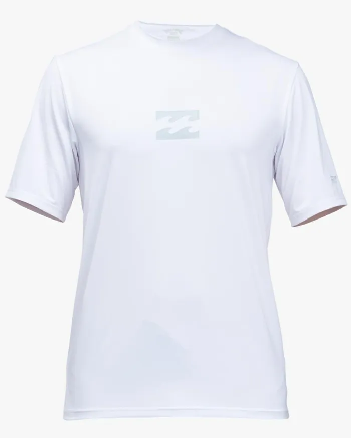 Boy039s 27 All Day Wave Loose Fit Short Sleeve Surf Tee White Kids Billabong Toddlers and Boys 27 Yrs
