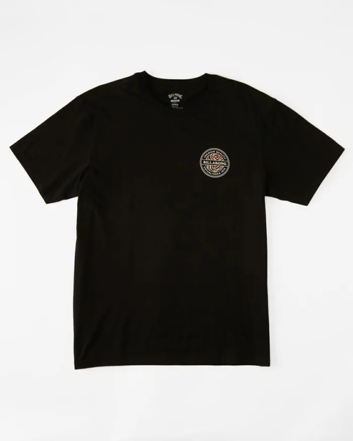 Boy039s 27 Rotor Short Sleeve TShirt Black Kids Billabong Toddlers and Boys 27 Yrs