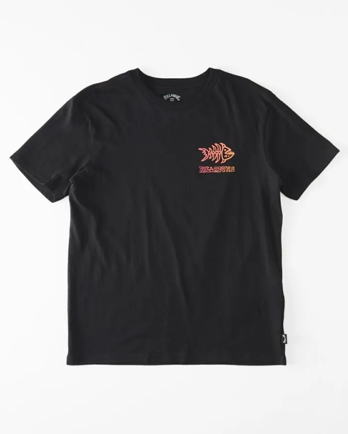 Boy039s 27 Sharky Short Sleeve TShirt Black Kids Billabong Toddlers and Boys 27 Yrs