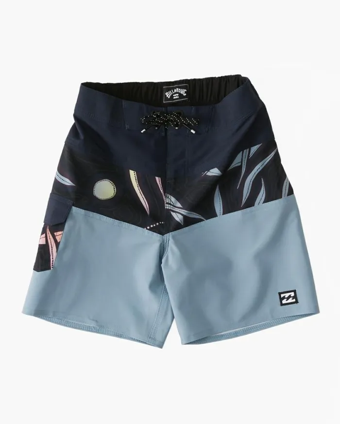 Boy039s 27 Tribong Pro Boardshorts 13034 Navy MenKids Billabong Side Pockets