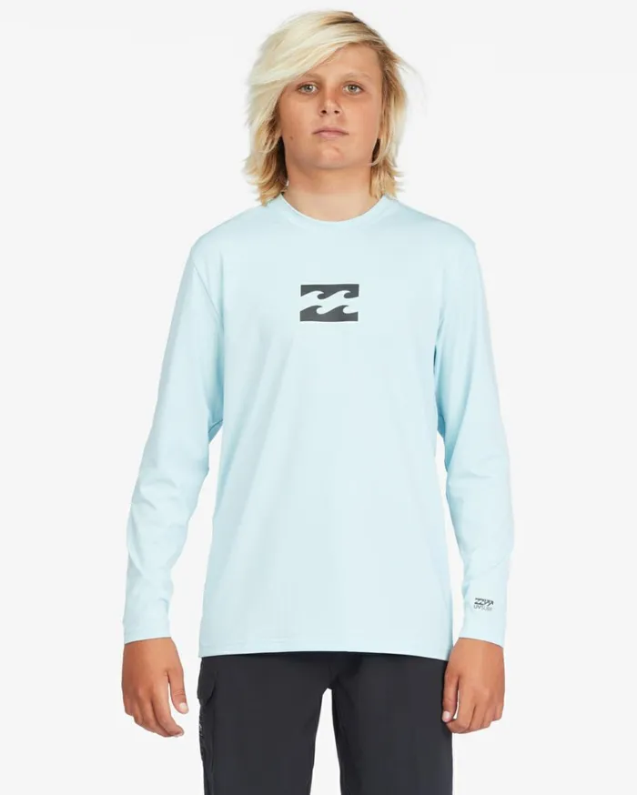 Boy039s All Day Wave Loose Fit Long Sleeve Surf Tee Coastal Kids Billabong Boys039 Shorts