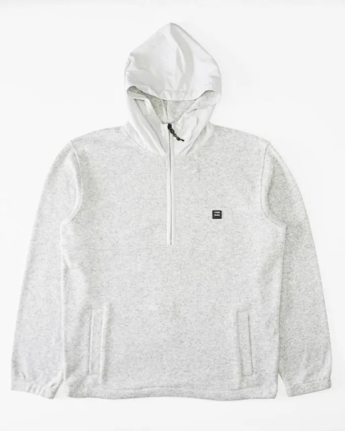 Boy039s Boundary HalfZip Hooded Fleece Grey Heather MenKids Billabong Hoodies and Fleece