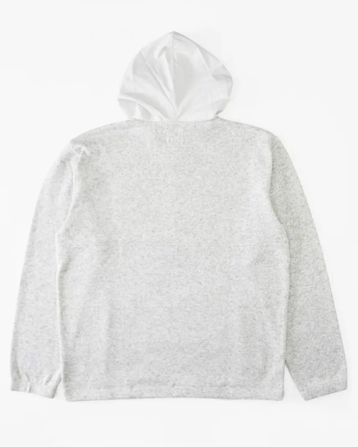 Boy039s Boundary HalfZip Hooded Fleece Grey Heather MenKids Billabong Hoodies and Fleece