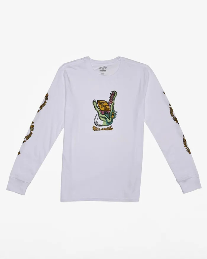 Boy039s Croc Long Sleeve TShirt White MenKids Billabong TShirts