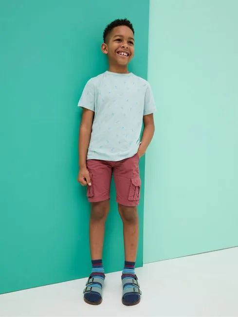 Boys Fatface TShirts and Polos Judes Green AllOver Print TShirt