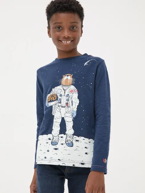 Boys Fatface TShirts and Polos Navy Otto Space TShirt