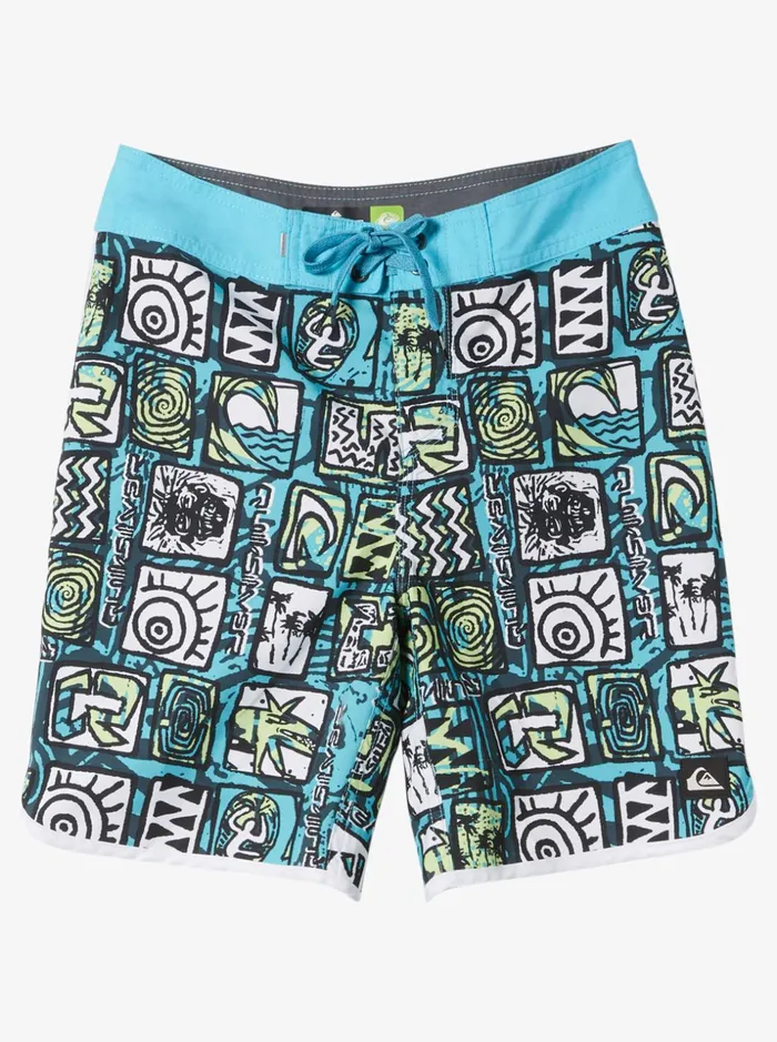 Boys Quiksilver Boardshorts Boys 816 Everyday Scallop 17034 Boardshorts River Blue