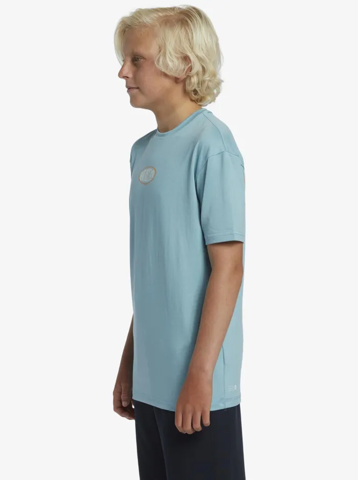 Boys Quiksilver Rashguards Boy039s 816 Mix Session UPF 50 Short Sleeve Surf Tee Cameo Blue Boys Quiksilver Rashguards Boy039s 816 Mix Session UPF 50 Short Sleeve Surf Tee Cameo Blue