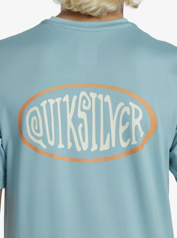 Boys Quiksilver Rashguards Boy039s 816 Mix Session UPF 50 Short Sleeve Surf Tee Cameo Blue Boys Quiksilver Rashguards Boy039s 816 Mix Session UPF 50 Short Sleeve Surf Tee Cameo Blue