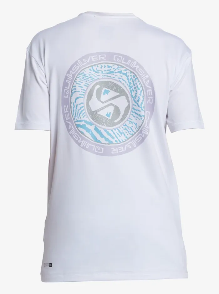 Boys Quiksilver Rashguards Boy039s 816 Mix Session UPF 50 Short Sleeve Surf Tee Snow White Boys Quiksilver Rashguards Boy039s 816 Mix Session UPF 50 Short Sleeve Surf Tee Snow White