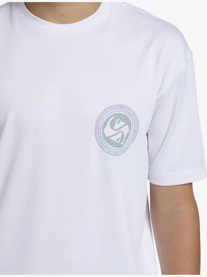 Boys Quiksilver Rashguards Boy039s 816 Mix Session UPF 50 Short Sleeve Surf Tee Snow White Boys Quiksilver Rashguards Boy039s 816 Mix Session UPF 50 Short Sleeve Surf Tee Snow White