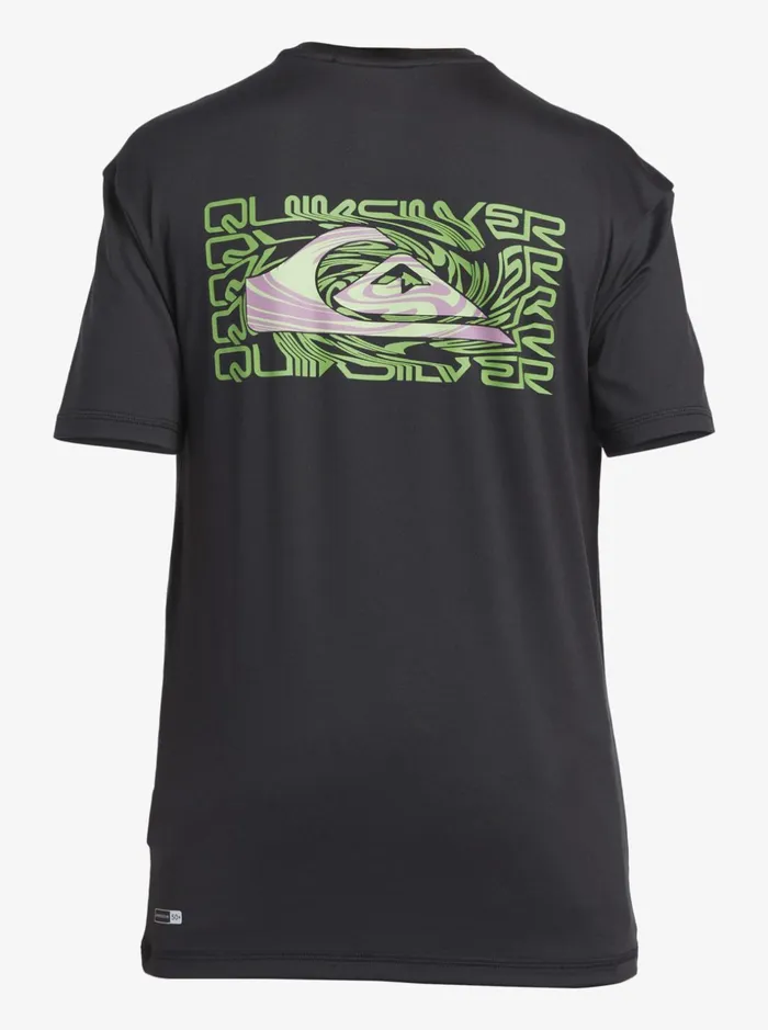 Boys Quiksilver Rashguards Boy039s 816 Mix Session UPF 50 Short Sleeve Surf Tee Tarmac Boys Quiksilver Rashguards Boy039s 816 Mix Session UPF 50 Short Sleeve Surf Tee Tarmac