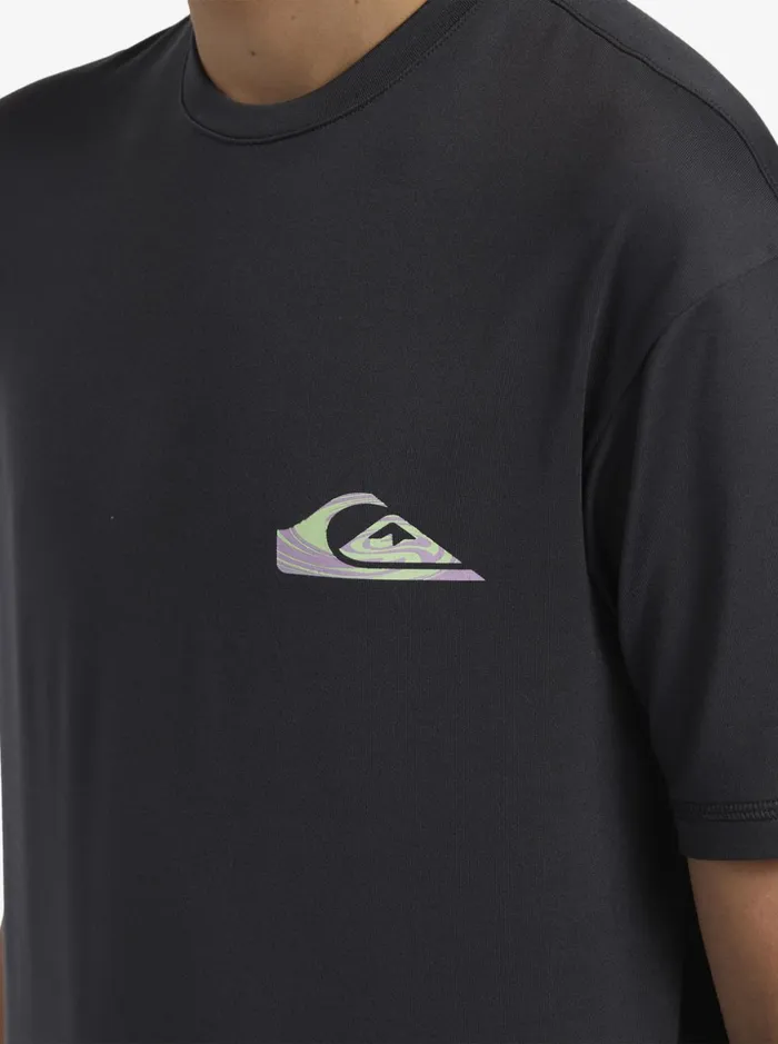 Boys Quiksilver Rashguards Boy039s 816 Mix Session UPF 50 Short Sleeve Surf Tee Tarmac Boys Quiksilver Rashguards Boy039s 816 Mix Session UPF 50 Short Sleeve Surf Tee Tarmac